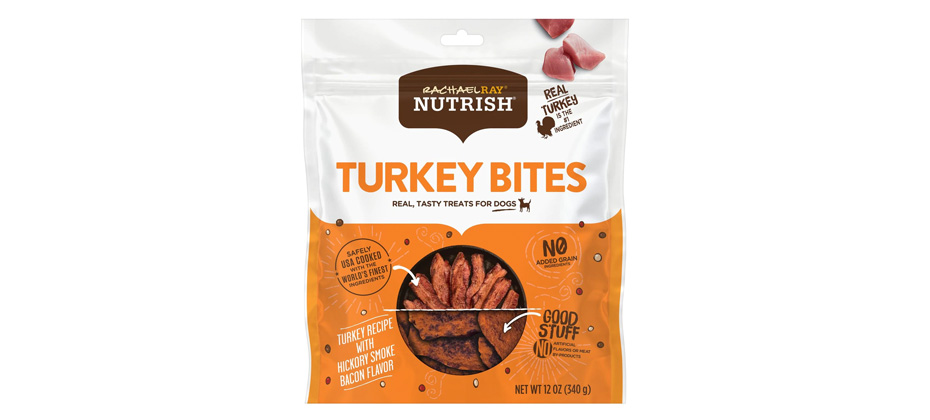 Best Real Meat Treats: Rachael Ray Nutrish Turkey Bacon Dog Treats
