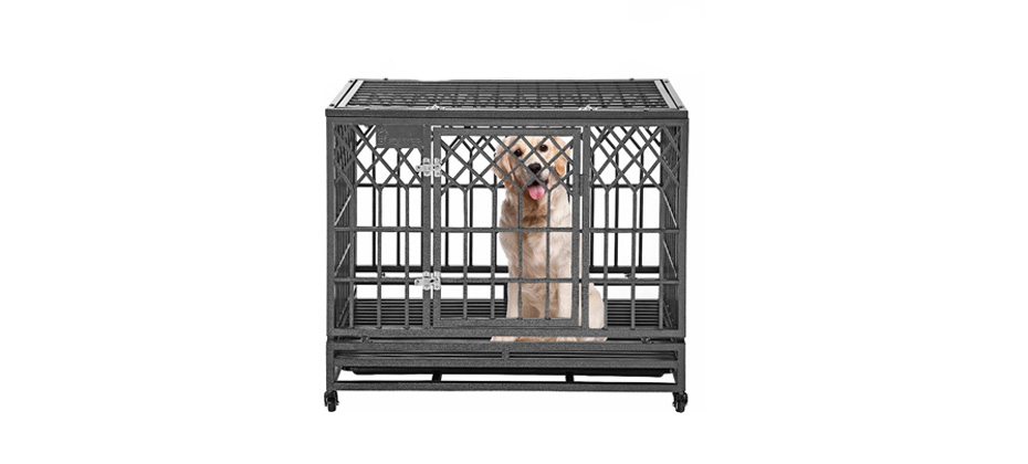 Best Heavy-Duty Goldendoodle Crate: SMONTER Heavy Duty Dog Crate