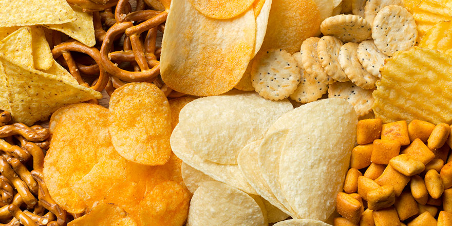 Salty snacks Pretzels chips crackers