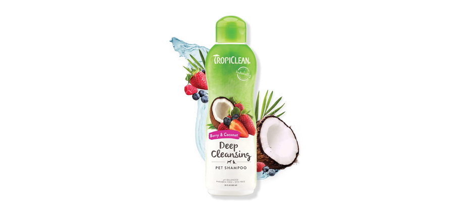 TropiClean Berry & Coconut Deep Cleansing Shampoo For Pets