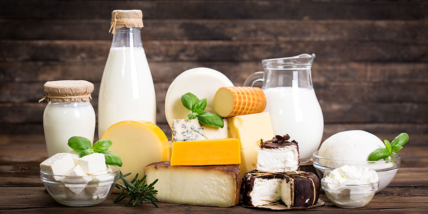 Various dairy products