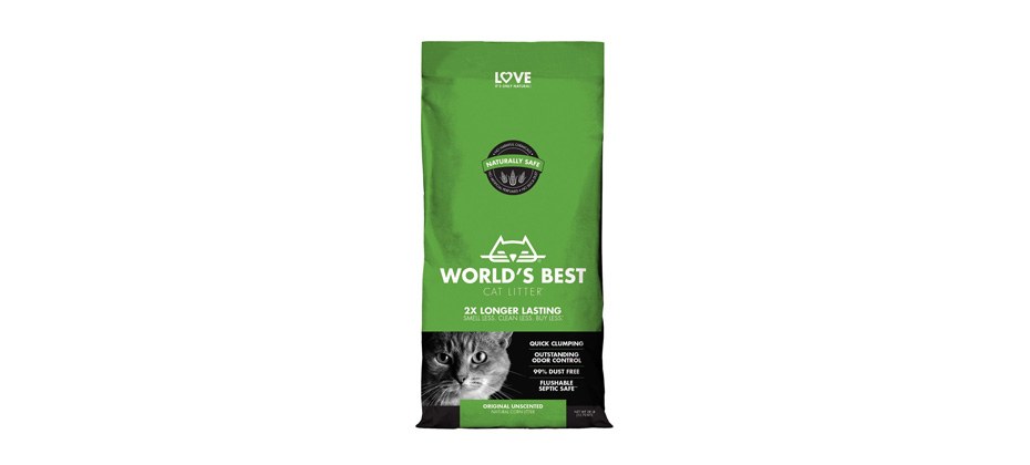 World's Best Unscented Clumping Corn Cat Litter