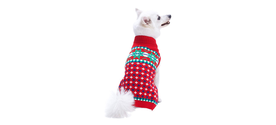 Blueberry Reindeer Dog Christmas Sweater