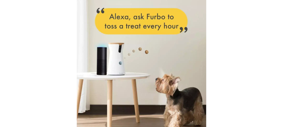 Furbo Dog Camera Can be paired with Alexa