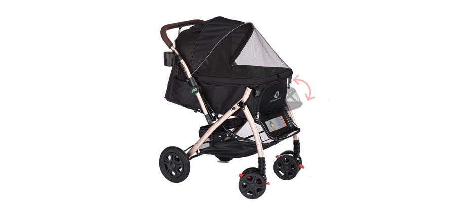 HPZ Pet Rover XL Extra-Long Premium Dog Stroller