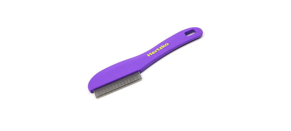 Hertzko Double Row Teeth Dog Flea Comb