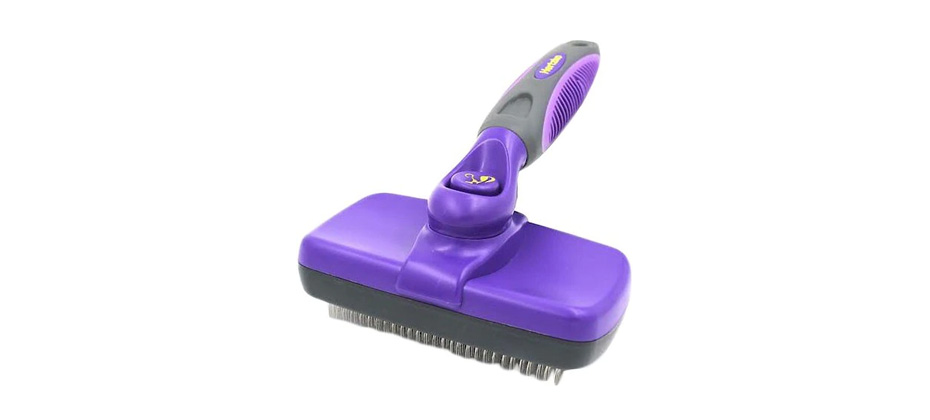 Hertzko Self-Cleaning Dog & Cat Slicker Brush