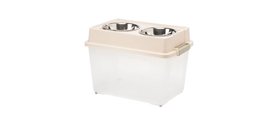 IRIS Elevated Airtight Dog Feeder & Storage