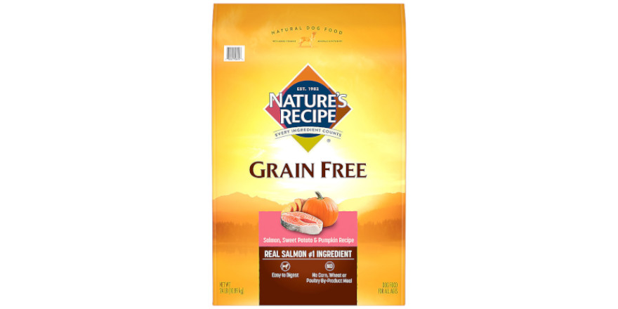 Nature's Recipe Adult Dry Dog Food - Salmon, Sweet Potato, Pumpkin