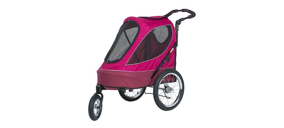 Petique All Terrain Jogger-Blazin' Berry Pet Stroller