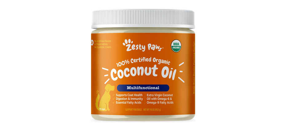 Zesty Paws Organic Extra Virgin Coconut Oil For Dogs