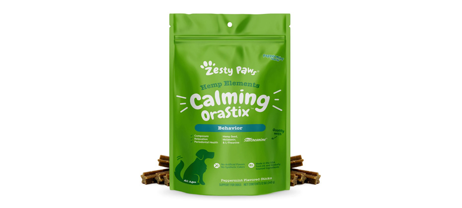 Best Calming Sticks: Zesty Paws Calming Peppermint Flavored Chews