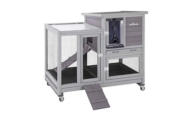 Aivituvin Upgrade Hutch Rabbit Cage