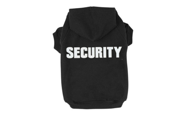 BINGPET BA1002-1 Security Dog Zip Up Hoodie