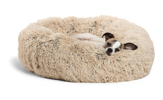 Best Friends by Sheri The Original Calming Shag Fur Donut Cuddler Cat & Dog Bed