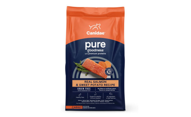 CANIDAE Grain-Free PURE Limited Ingredient Salmon & Sweet Potato Recipe Dry Dog Food