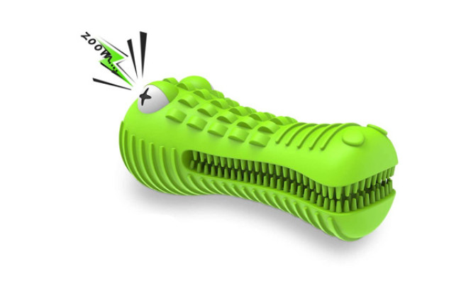 Cutiful Nearly Indestructible Squeaky Interactive Dog Toothbrush