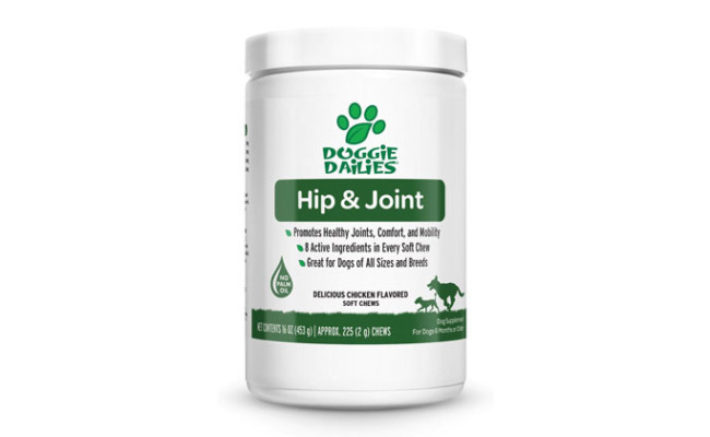 Doggie Dailies Glucosamine for Dogs Chicken Advanced Hip and Joint Supplement for Dogs