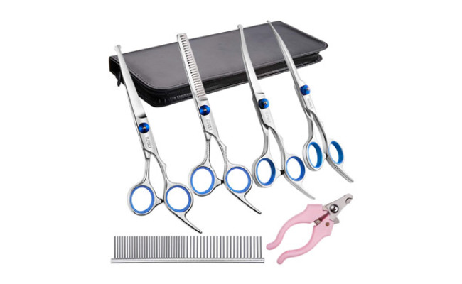 Elfirly Professional Dog Grooming Scissors Kit