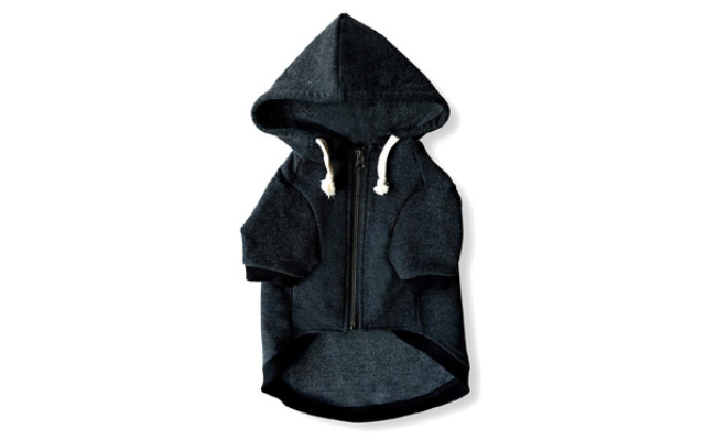 Ellie Dog Zip Up Hoodie with Hook & Loop Pockets