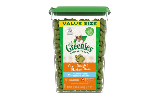 Greenies Feline Oven Roasted Chicken Flavor Adult Dental Cat Treats