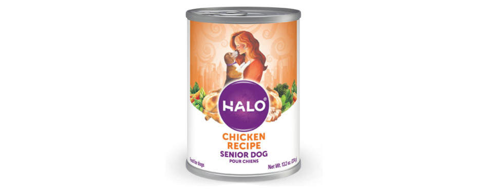 HALO HOLISTIC CHICKEN RECIPE SENIOR CANNED DOG FOOD