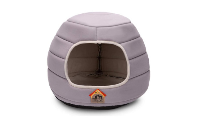 Hollypet Self-Warming Cave Shape Dog Bed