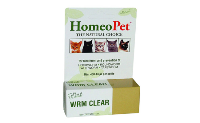 HomeoPet WRM Clear Cat Dewormer