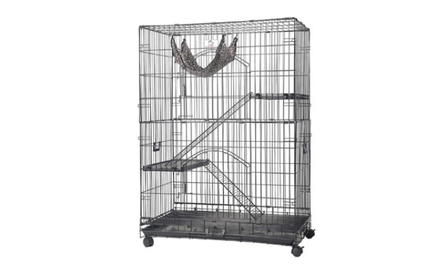 Homey Pet Black Wire Chinchilla Cage