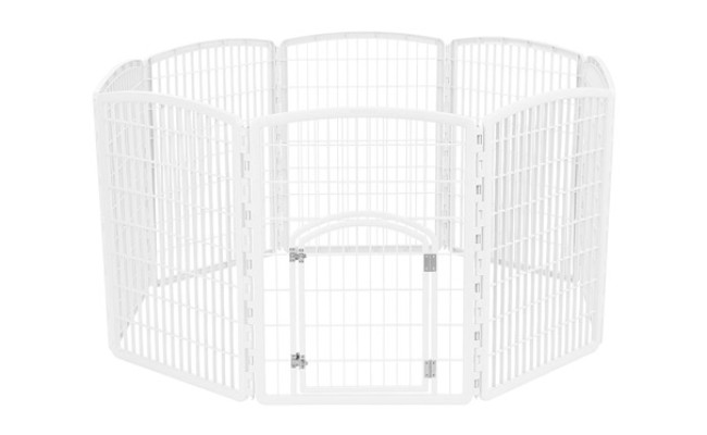 IRIS Exercise 8-Panel Pet Playpen with Door