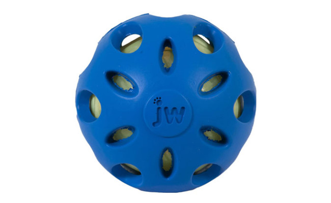 JW Pet Crackle Heads Ball Dog Toy