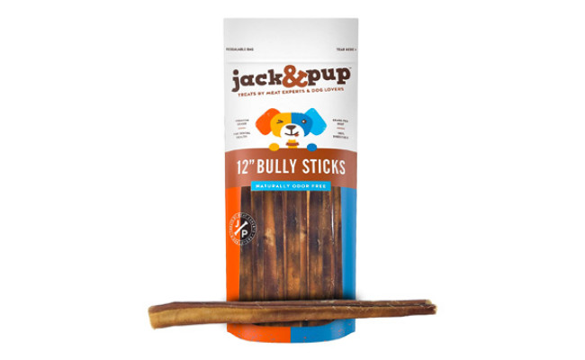 Jack&Pup 12-inch Premium Grade Odor Free Bully Sticks
