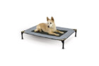 K&H Pet Products Original Pet Cot Elevated Dog Bed Gray Black Mesh