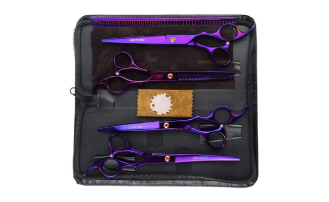 Lilys Pet Professional Dog Grooming Coated Scissors