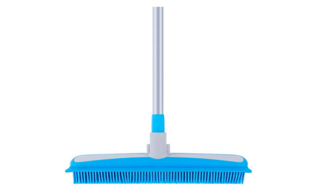 MR.SIGA Soft Bristle Rubber Broom