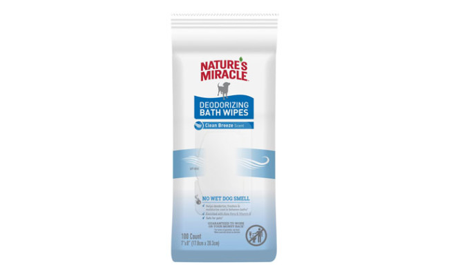 Nature's Miracle Fresh & Clean Deodorizing Dog Bath Wipes