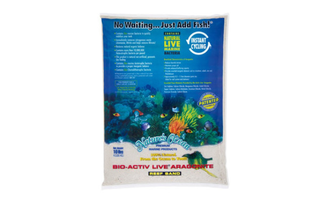 Nature's Ocean Bio-Activ Live Aragonite Sand for Aquarium