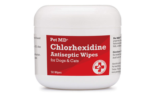 Pet MD Chlorhexidine Dog Wipes