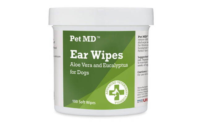 Pet MD Dog Ear Cleaner Wipes