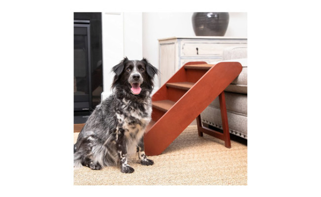 PetSafe CozyUp Folding Wood Pet Stairs for Dogs