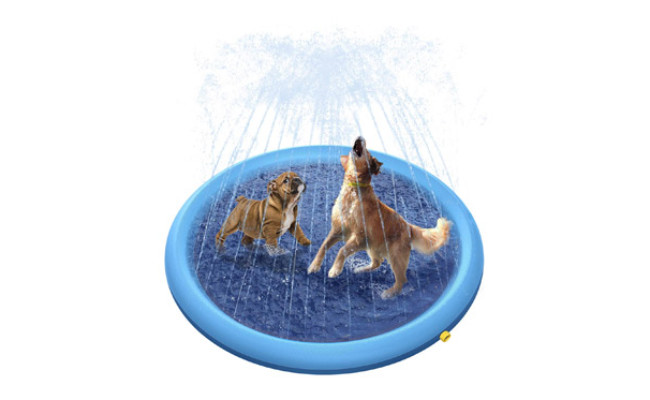 Peteast Splash Sprinkler Pad for Dogs