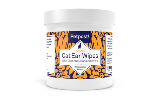 Petpost Cat Ear Cleaner Wipes