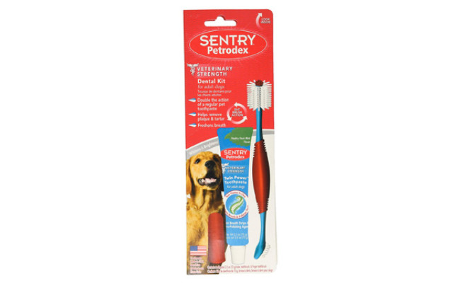 Petrodex Dental Care Kit for Adult Dogs by Sentry