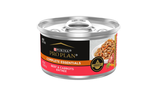 Purina Pro Plan Beef & Carrots Entree in Gravy Canned Cat Food