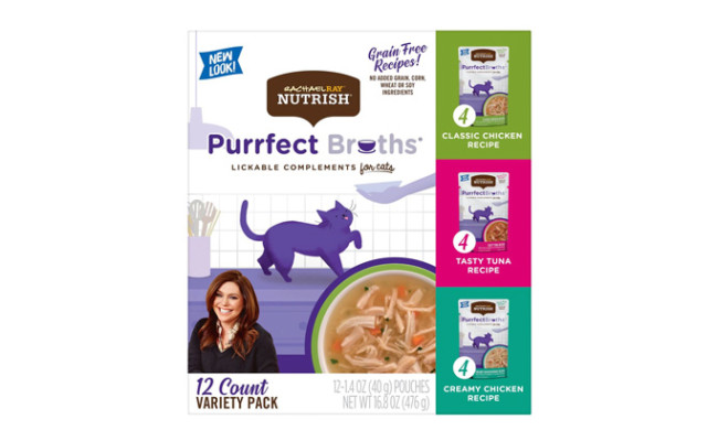 Rachael Ray Nutrish Purrfect Broths All Natural Grain Free Variety Pack Cat Food Topper