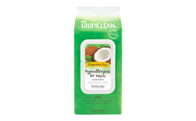 TropiClean Dog Hypoallergenic Wipes