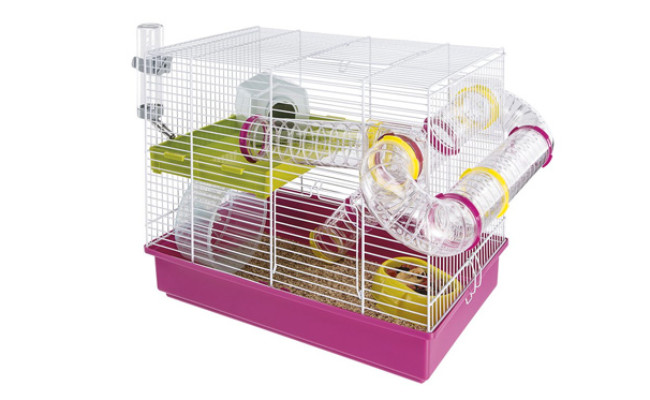 White Hamster Cage by Ferplast