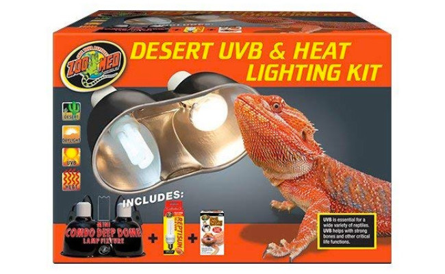 Zoo Med Desert UVB & Heat Lighting Dual Kit