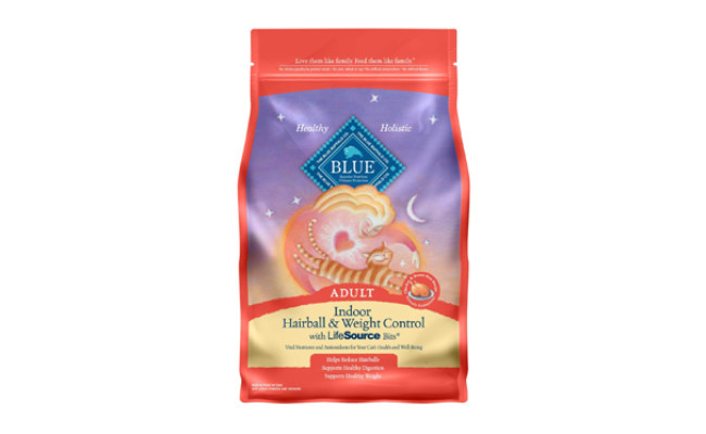 blue indoor hairball and weight control
