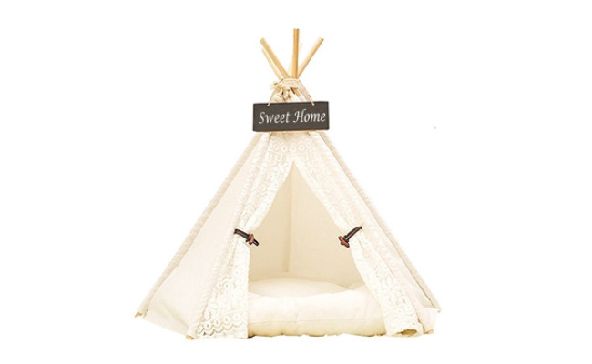 dewel pet teepee bed